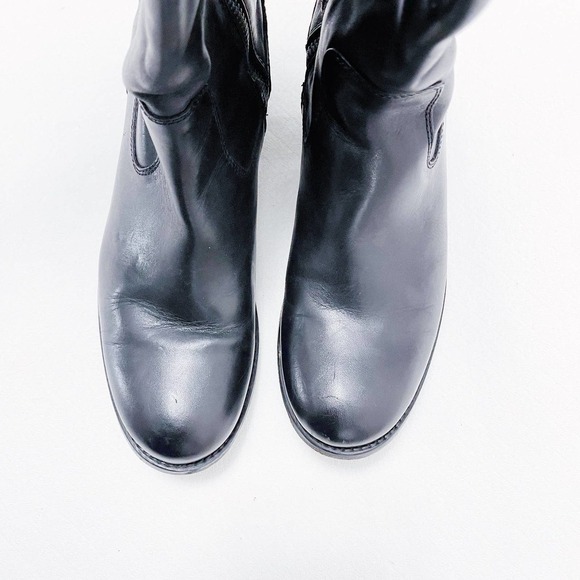 Frye Molly Knee High Boot 3476111 Black Leather Tall Riding Boot Sz6 - Picture 10 of 12